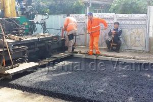 PANCIU: A început asfaltarea străzii Silvestru Jim(FOTO)