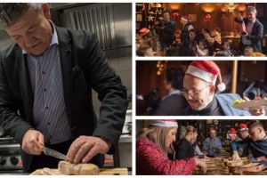 FOTO. “Acasă de Crăciun”, alături de primarul Mircea Hava, Ionuţ Fulea şi tinerii liberali din Alba