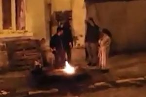 FOTO-VIDEO Porcul pârlit în mijlocul străzii este mai gustos!