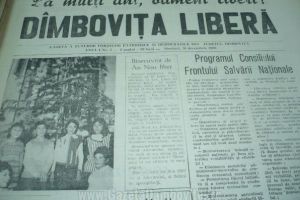 „Dâmboviţa liberă”, primul ziar din provincie al Revoluţiei, anunţat de TVR
