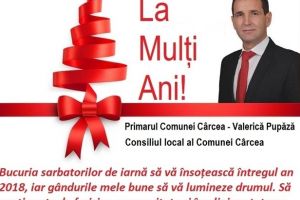 Primăria şi Consiliul Local al Comunei Cârcea – Primar Valerică Pupăză: La Mulţi Ani!