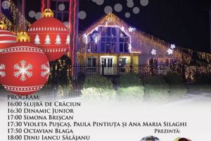 Dinu Iancu Sălăjanu şi Aurel Tămaş, la Spectacolul de Colinde organizat de Primăria Popeşti