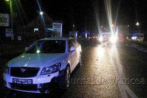 Pieton băut, lovit de o maşină la Răstoaca