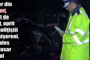 Şofer din Neamţ, mort de beat, oprit de poliţiştii sighişoreni. S-a ales cu dosar penal
