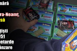 O tânără din Piatra-Neamţ, prinsă de poliţişti cu 951 de petarde la vânzare