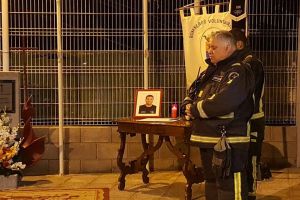 Pompierii din Spania, moment de reculegere în memoria bistriţeanului Toni Cârcu (FOTO-VIDEO)