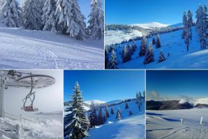 FOTO: Condiţii de schi foarte bune la Șureanu, în perioada sărbătorii Crăciunului