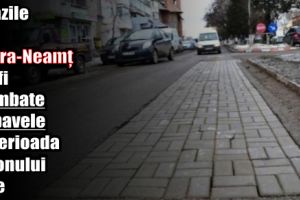 Străzile din Piatra-Neamţ vor fi plombate cu pavele în perioada sezonului rece