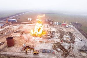 FOTO. Mobilizare fără precedent. Pompieri din cinci judeţe la Moftin