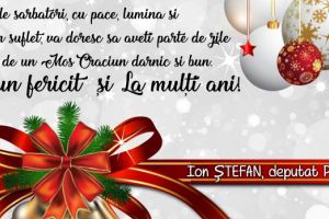 Ion Ștefan, deputat PNL: „Vă doresc să aveţi parte de zile minunate!”
