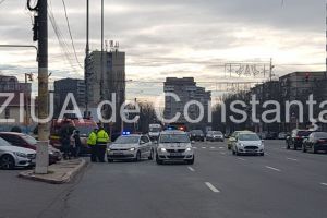 Imagini de la eveniment. Accident rutier in municipiul Constanta in zona Kaufland