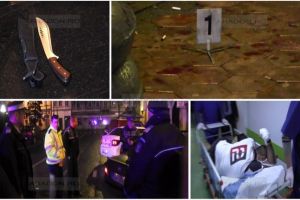 Poliţist tăiat cu o macetă în faţa unui club arădean, chiar de către cei pe care îi anchetează!