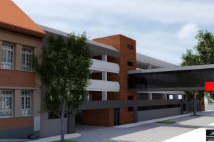 Vă place? Viitoarea parcare din curtea Spitalului Militar va fi legată de magazinul Crişul printr-un pasaj suprateran