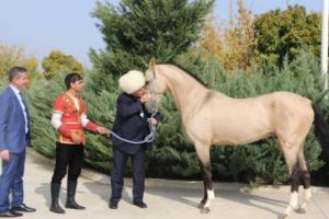 Un deputat român a pupat calul lui Alexandru cel Mare într-o mică dictatură asiatică