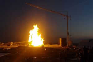 FOTO. Incendiul de la Moftin. Pese 80 de pompieri au acţionat şi în ziua de Crăciun