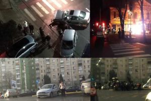 Crăciunul pe şosele: BMW în FLĂCĂRI şi mai multe ACCIDENTE (FOTO + VIDEO)