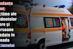 Ambulanţa Neamţ: 9 victime ale accidentelor rutiere şi 3 persoane decedate în perioada Crăciunului