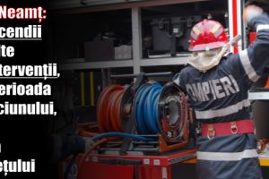 ISU Neamţ: 9 incendii şi alte 3 intervenţii, în perioada Crăciunului, pe raza judeţului