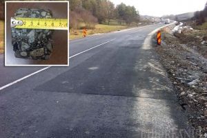 Drum mişcător: Din cauza lucrărilor de mântuială, DN 76 Oradea-Deva a început să crape