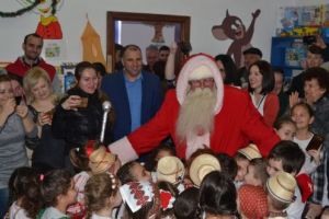 Tur de forţă pentru Moş Crăciun, la Afumaţi