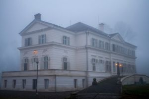 Fotografii spectaculoase din parcul Castelului Regal de la Savarsin, in primul Craciun fara Regele Mihai