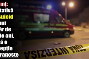 Neamţ: Tentativă de suicid a unui tânăr de 23 de ani, după o decepţie în dragoste