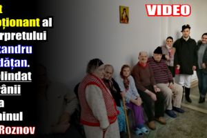 Gest emoţionant al îndrăgitului interpret Alexandru Brădăţan. A colindat bătrânii de la căminul din Roznov