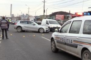 CLUJ: Accident între un BMW şi un Audi, la Dej. O femeie a fost rănită VIDEO