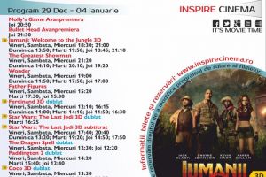 PROGRAM Colours Cinema Alba Iulia. Ce filme vor rula în perioada 29 decembrie – 4 ianuarie