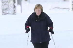 Angela Merkel,  vacanţă în celebra staţiune St. Moritz din Elveţia 