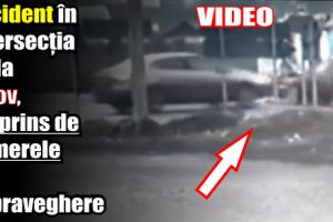 Accident în intersecţia de la Girov, surprins de camerele de supraveghere
