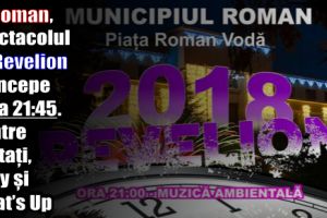 La Roman, spectacolul de Revelion va începe de la 21:45. Printre invitaţi, Ruby şi What’s Up