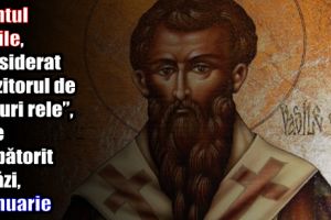 Sfântul Vasile, considerat „păzitorul de duhuri rele”, este sărbătorit astăzi, 1 ianuarie