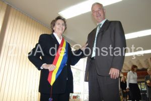 Fotografii unicat cu Regele Mihai si Regina Ana. Regina Ana imagine cu esarfa unui fost primar de oras din judetul Constanta