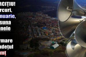 EXERCIŢIU! – Miercuri, 3 ianuarie, vor suna sirenele de alarmare în judeţul Neamţ