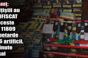 Neamţ: Poliţiştii au confiscat în aceste zile 11809 de petarde şi 16 artificii, deţinute ilegal