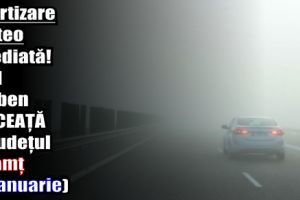 Avertizare meteo imediată! Cod galben de CEAȚĂ în judeţul Neamţ (4 ianuarie)