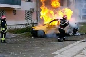 PERICOL la Tulcea. INCENDIU între blocuri

