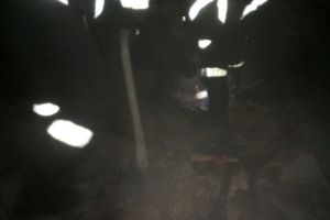 Incendiu la o casa de la Carcaliu, judetul Tulcea. Au intervenit pompierii de la sectia Macin