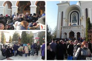 FOTO: La slujba de Bobotează desfăşurată la Cugir au luat parte sute de credincioşi. Cei mai multi s-au adunat la Biserica Ortodoxă ”Adormirea Maicii Domnului”
