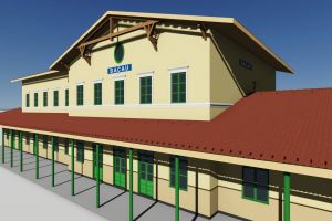 Vechea Gară a Bacăului, reconstituită virtual