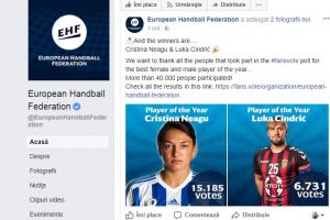 Cristina Neagu, desemnata handbalista europeana a anului 2017 in ancheta EHF