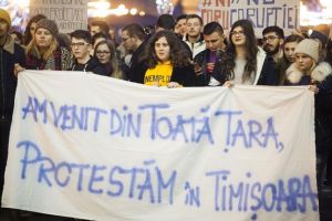 Primul protest al noului an pentru apararea Justitiei, la Timisoara
