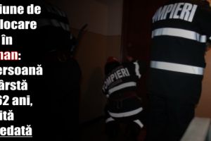 Misiune de deblocare uşă în Roman: O persoană în vârstă de aproximativ 62 ani, găsită decedată