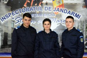 Trei tineri au fost repartizaţi  la Inspectoratul de Jandarmi Judeţean Bacău