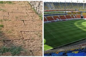 Gazonul din Sebeş, care s-a uscat la două luni după ce a fost pus, a costat aproape cât cel de pe Naţional Arena