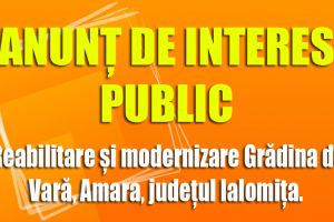 Reabilitare şi modernizare Grădina de Vară, Amara, judeţul Ialomiţa