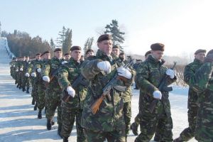 Ceremonie militară organizată de Brigada 15 Mecanizată