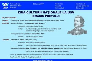 Ziua Culturii Naţionale, marcată la Universitatea din Suceava