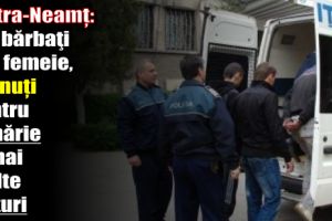 Piatra-Neamţ: Doi bărbaţi şi o femeie, reţinuţi pentru tâlhărie şi mai multe furturi